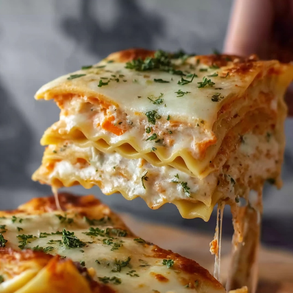 Garlic Chicken Lasagna Twirls Recipe - Recipe Image