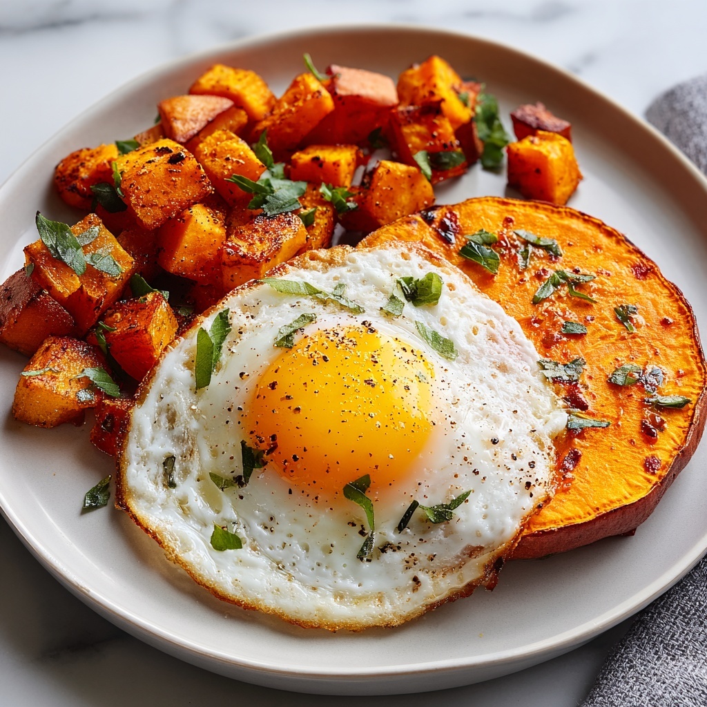 Healthy Baked Sweet Potato Breakfast Boats with Eggs, Avocado, and Yogurt Recipe - Recipe Image