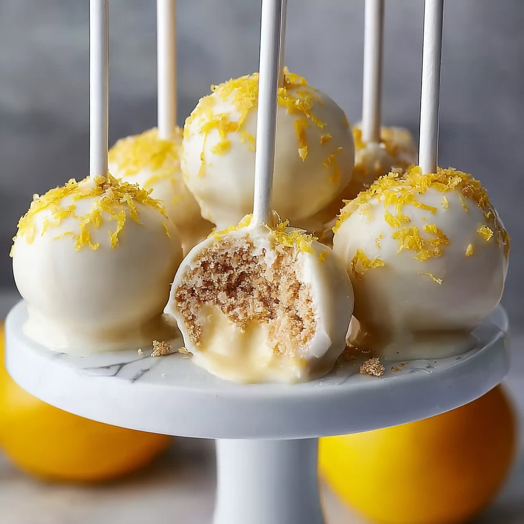Lemon Meringue Cake Pops Recipe - Recipe Image