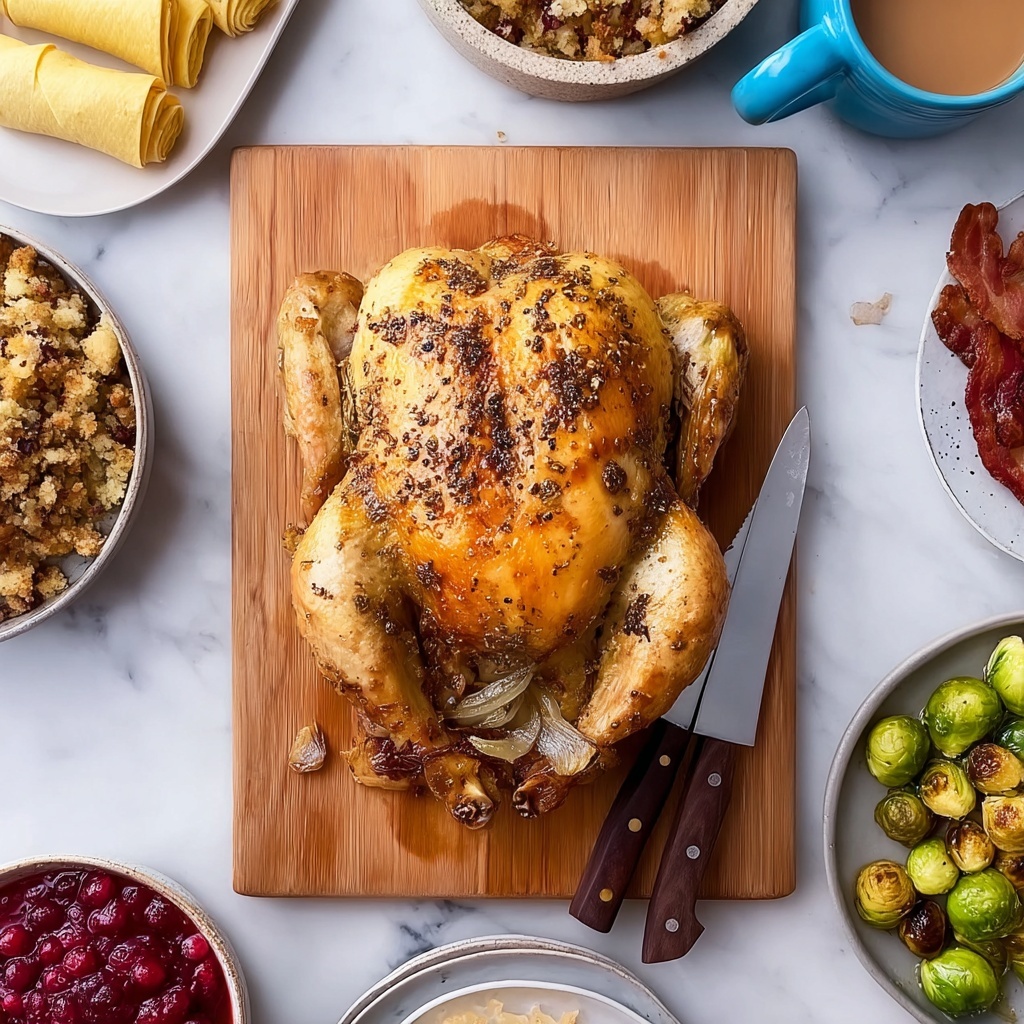 Crispy Spatchcock Turkey with Homemade Gravy Recipe - Recipe Image