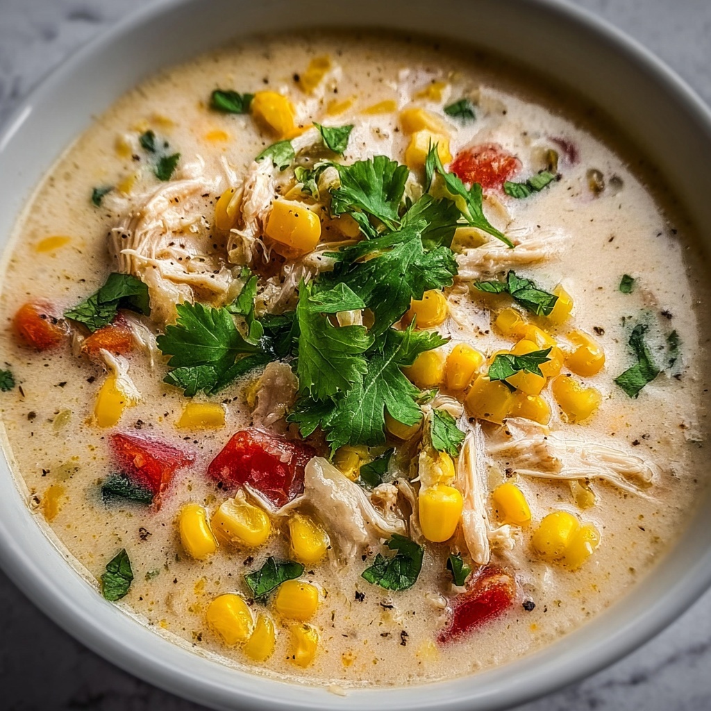 Mexican Street Corn White Chicken Chili Recipe - Recipe Image