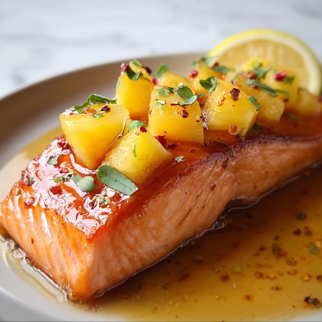 Honey Pineapple Salmon Recipe - Recipe Image