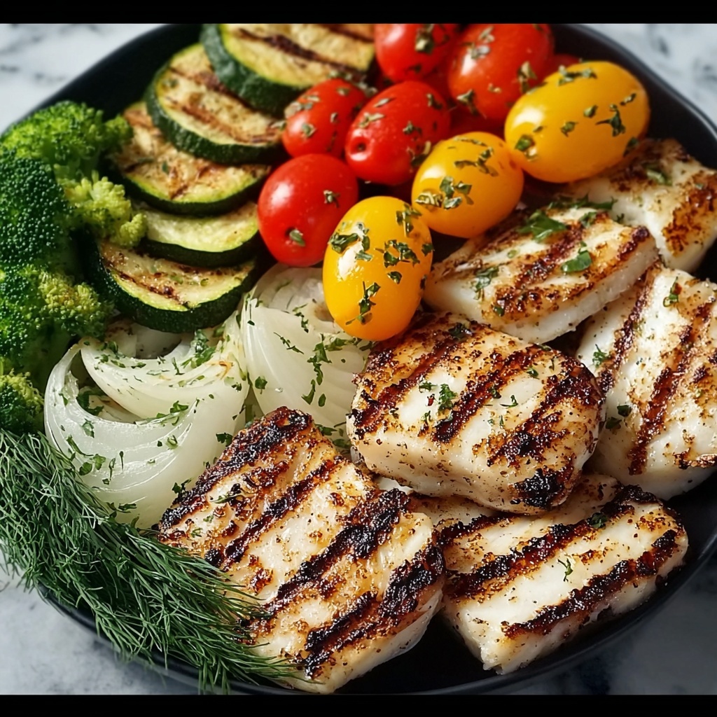 Grilled Fish & Veggie Plate Recipe - Recipe Image