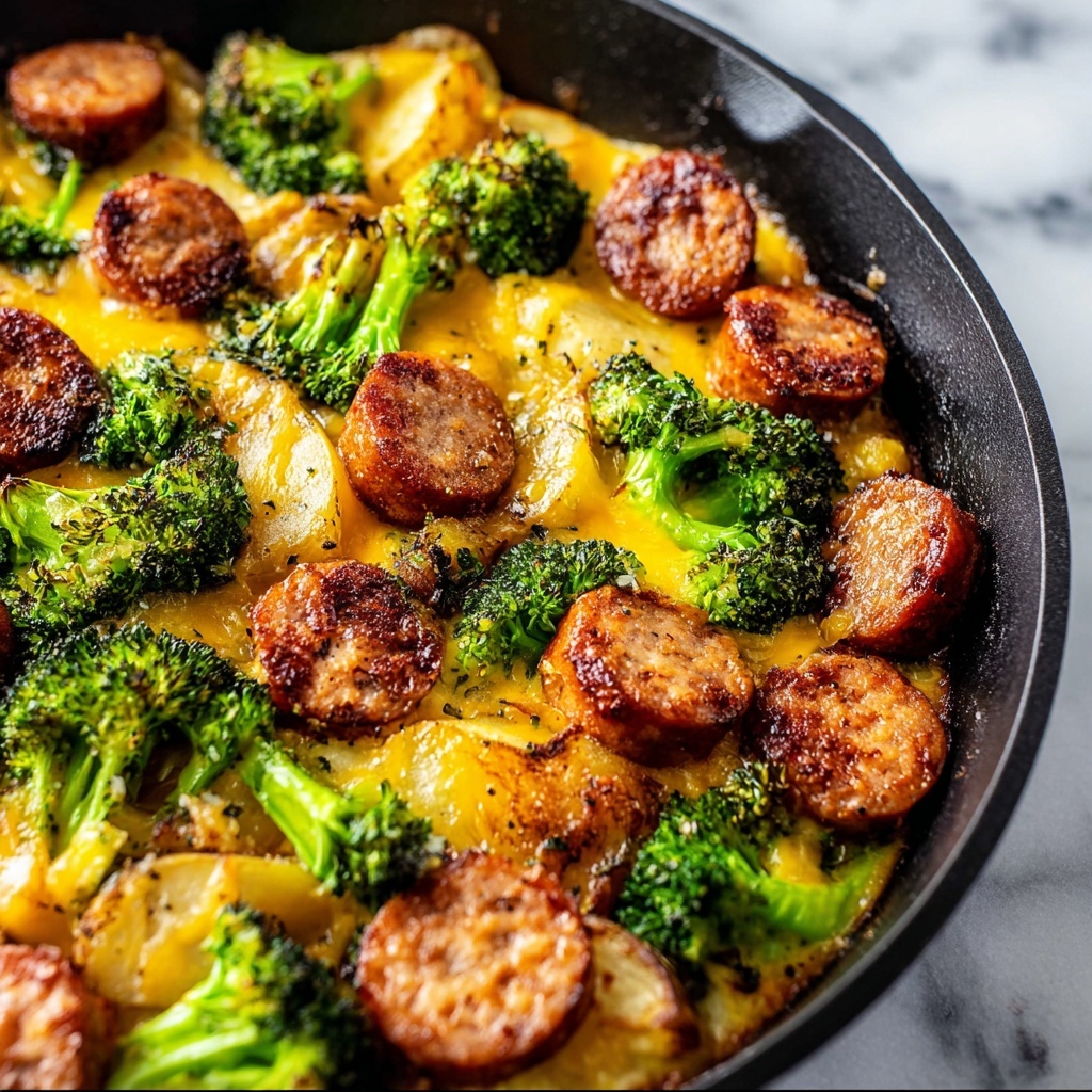 Sausage Potato Broccoli Skillet Recipe - Recipe Image