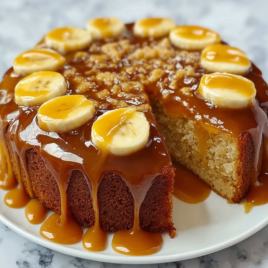 Banana Caramel Cake Recipe - Recipe Image