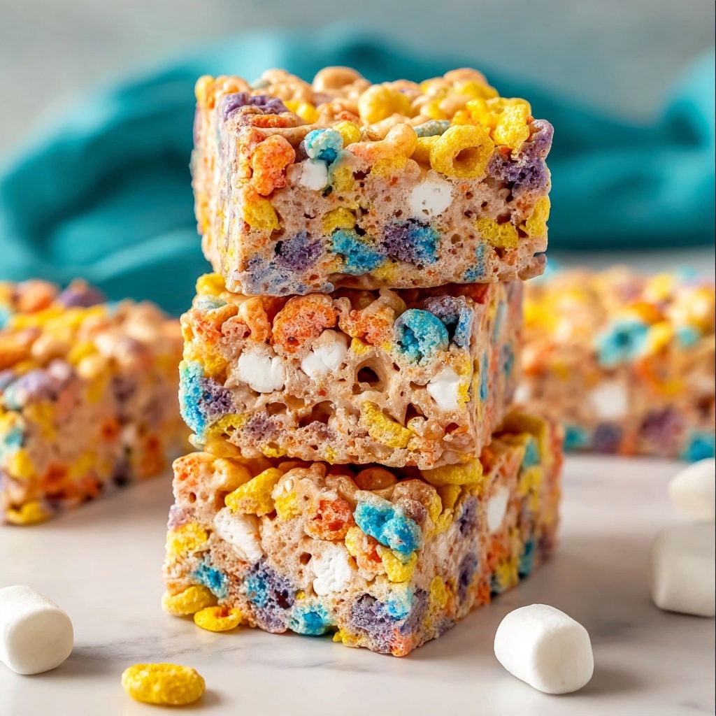 Fruity Pebbles Rice Krispie Treats Recipe - Recipe Image