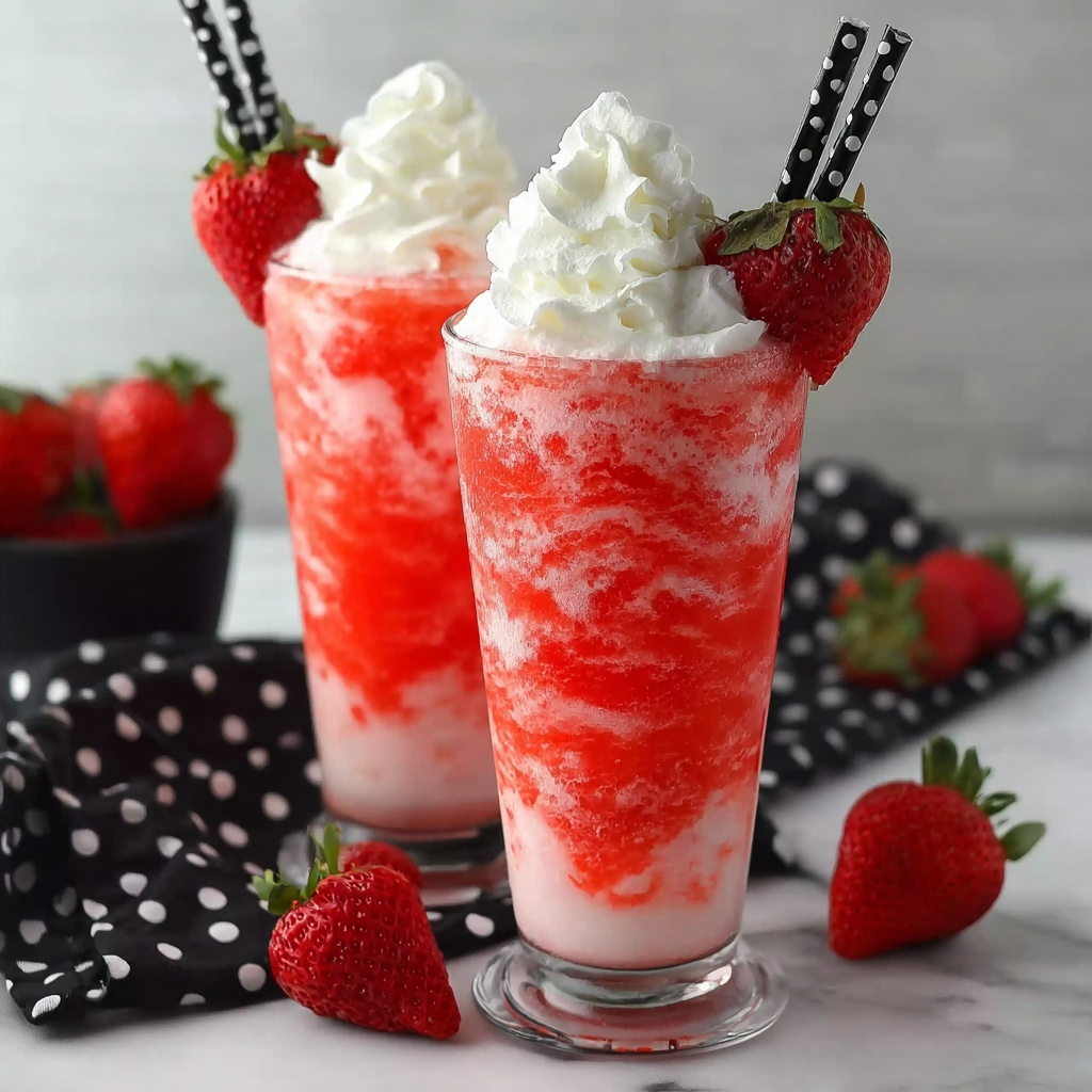 Strawberry Soda with Vanilla Coffee Creamer Recipe - Recipe Image
