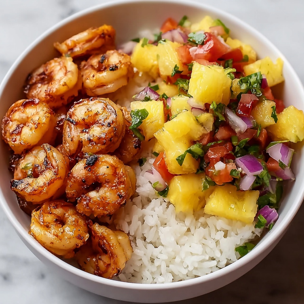 Shrimp & Rice Bowl with Pineapple Salsa Recipe - Recipe Image