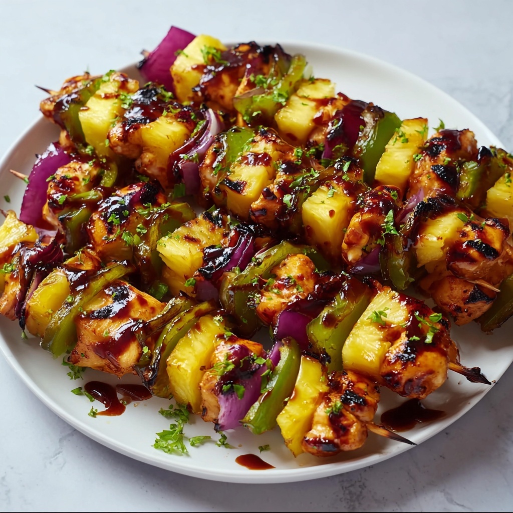 Quick and Tasty Hawaiian Chicken Kebabs Recipe - Recipe Image