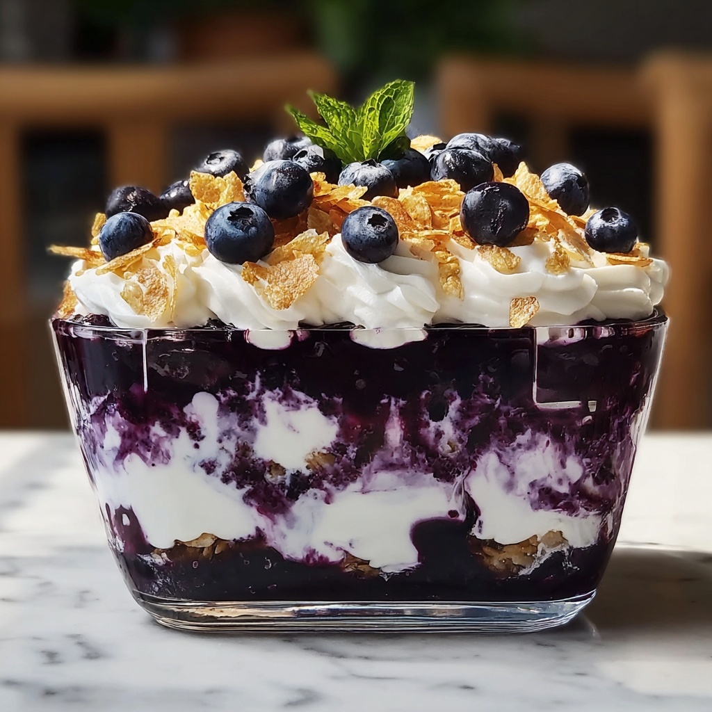 Blueberry Cheesecake Trifle Recipe - Recipe Image