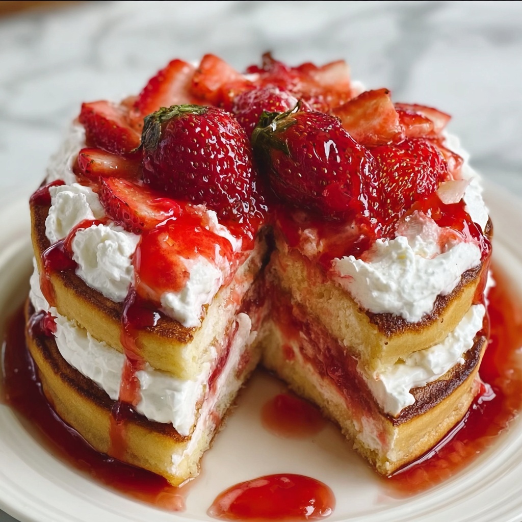 Strawberry Cheesecake Pancakes Recipe - Recipe Image