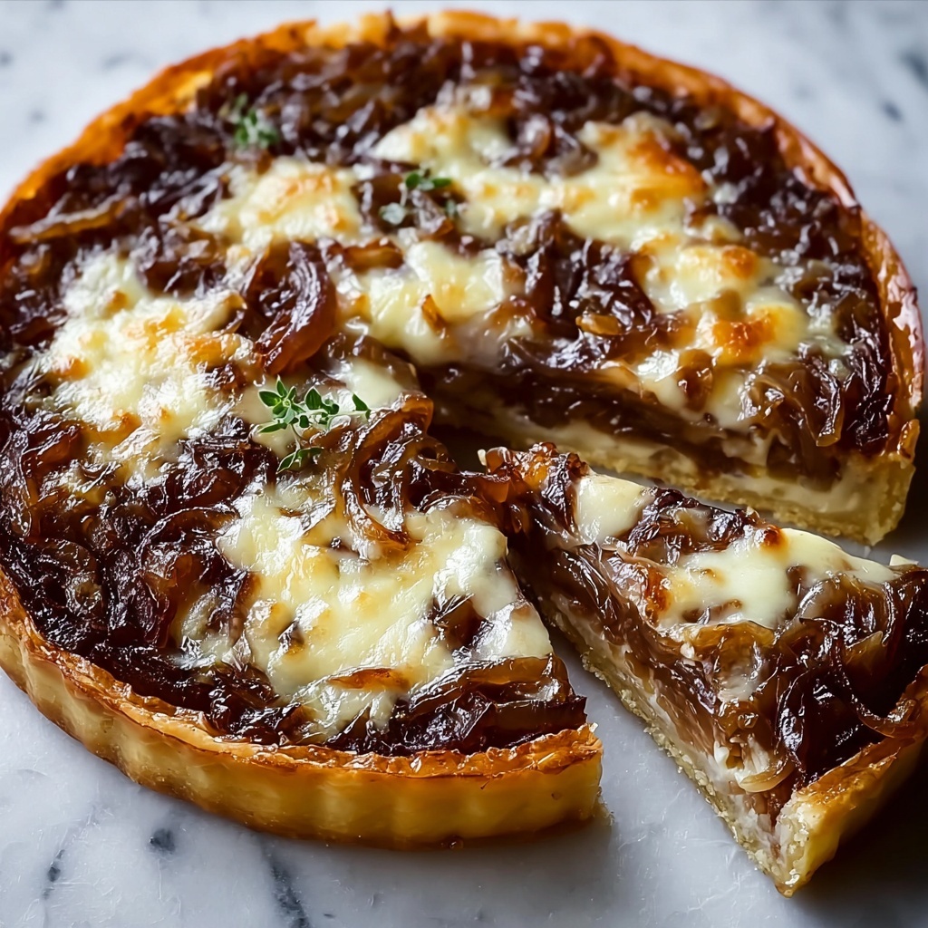 Caramelized Onion Tart with Gruyère and Thyme Recipe - Recipe Image