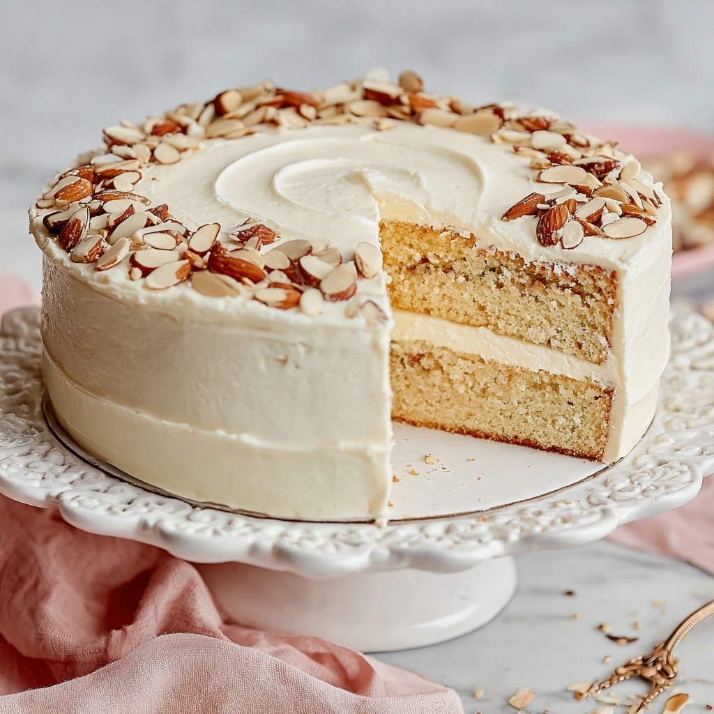 Almond Cream Cake Recipe - Recipe Image