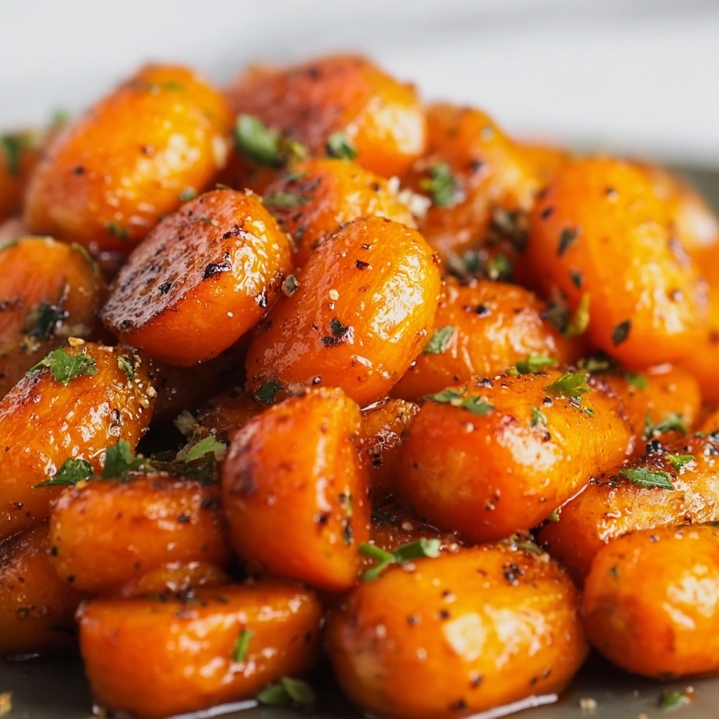 Honey Garlic Butter Roasted Carrots Recipe - Recipe Image