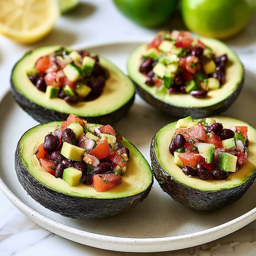Cowboy Caviar Stuffed Avocados Recipe - Recipe Image