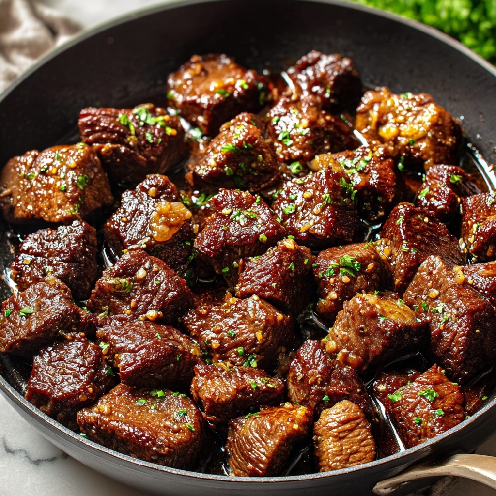 Cajun Garlic Butter Steak Bites Recipe - Recipe Image