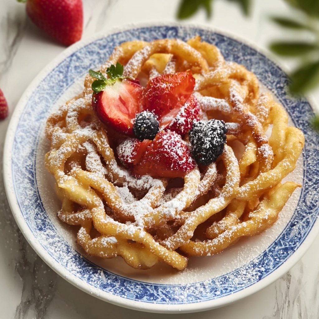 Homemade Funnel Cakes Recipe - Recipe Image