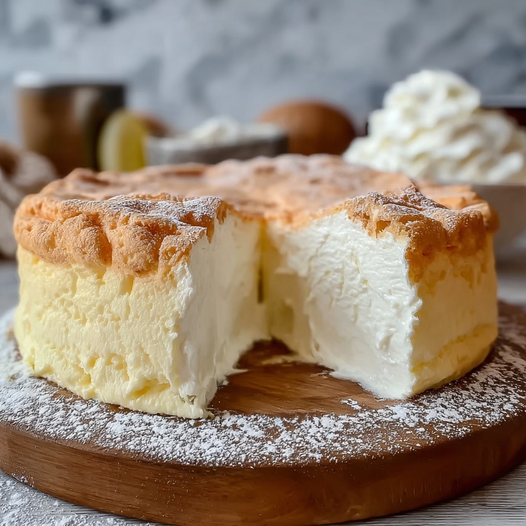 Light & Fluffy Yogurt Cloud Cake Recipe - Recipe Image
