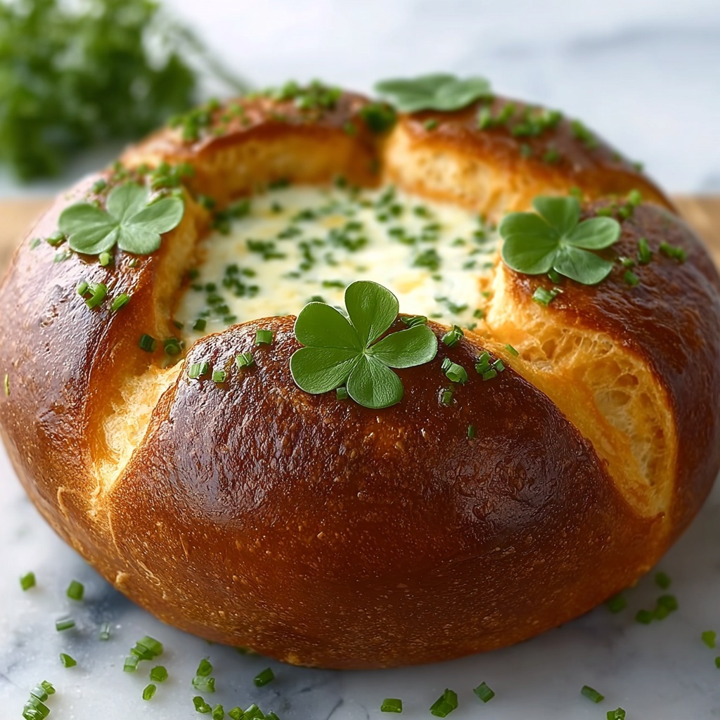 Clover-Shaped Bread Bowl Recipe - Recipe Image