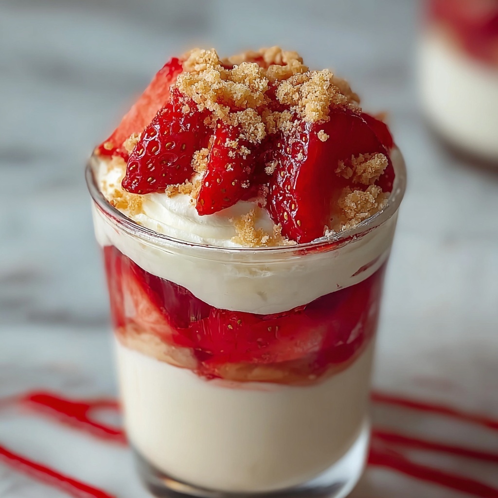 Strawberry Shortcake Cheesecake Cups Recipe - Recipe Image