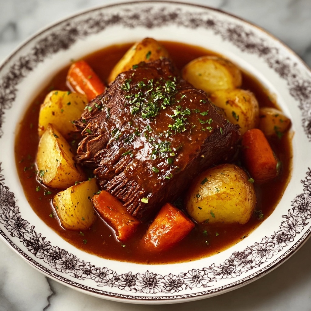 Pot Roast with Carrots & Potatoes Recipe - Recipe Image
