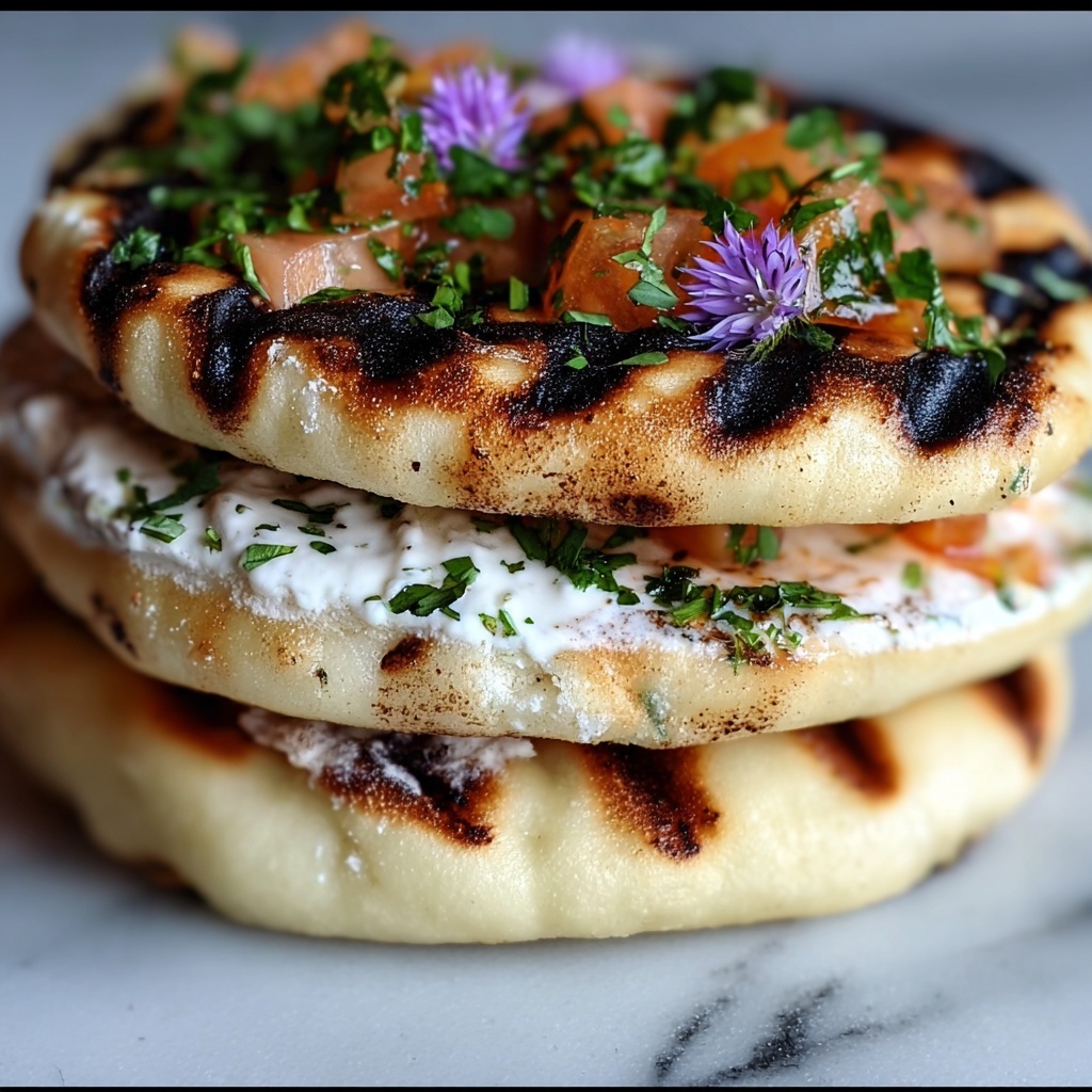 Grilled Naan (Indian Flatbread) Recipe - Recipe Image