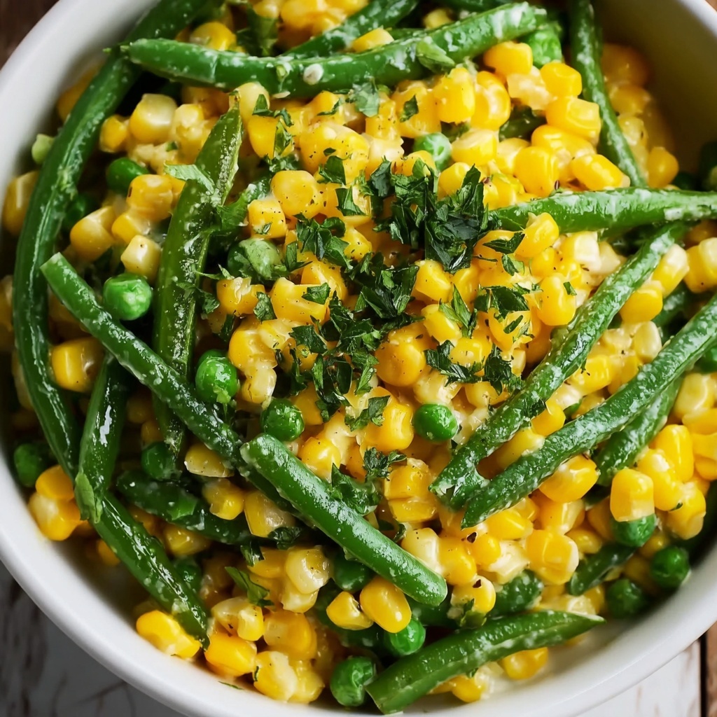 Summer Corn and Green Beans with Herb Butter Recipe - Recipe Image