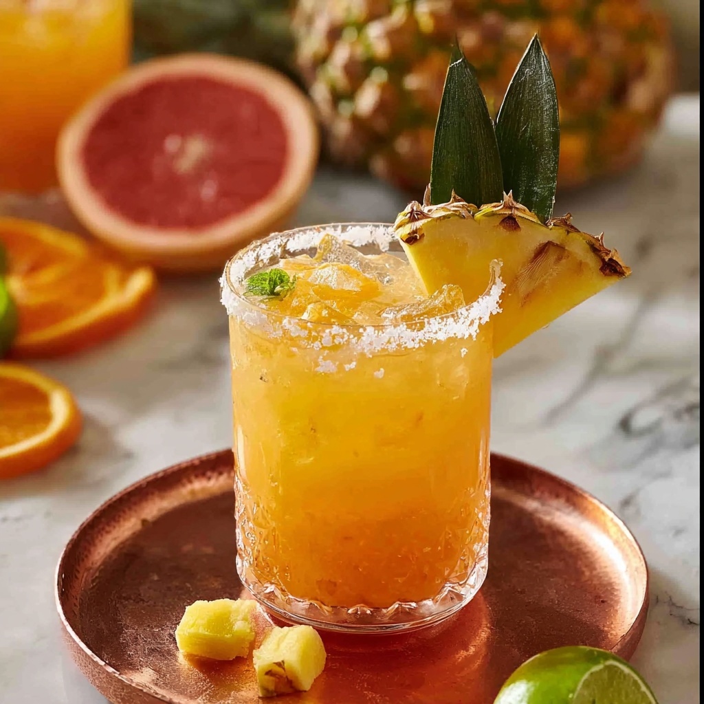 Pineapple Mango Rum Punch Recipe - Recipe Image