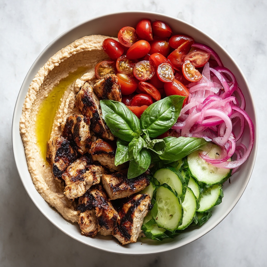 Mediterranean Chicken Bowl with Hummus Recipe - Recipe Image