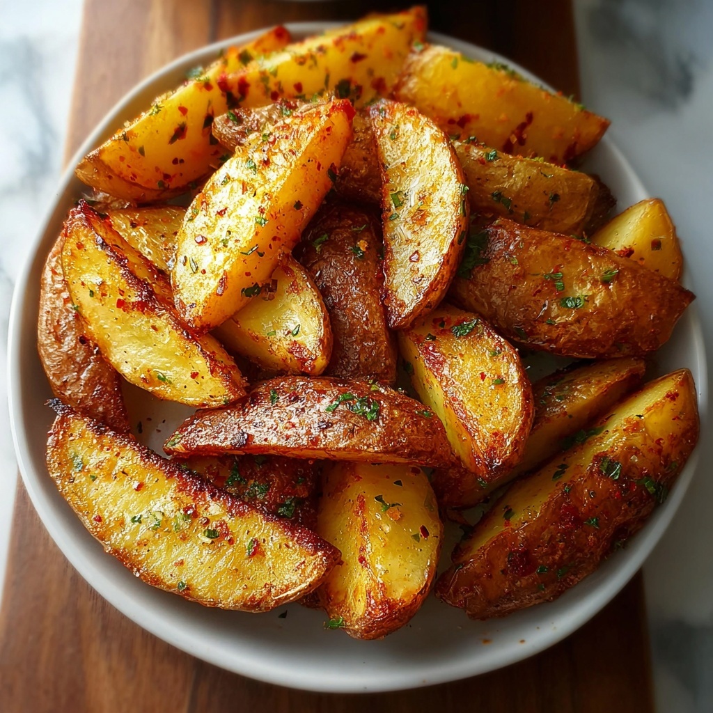 Crispy Roasted Potato Wedges Recipe - Recipe Image