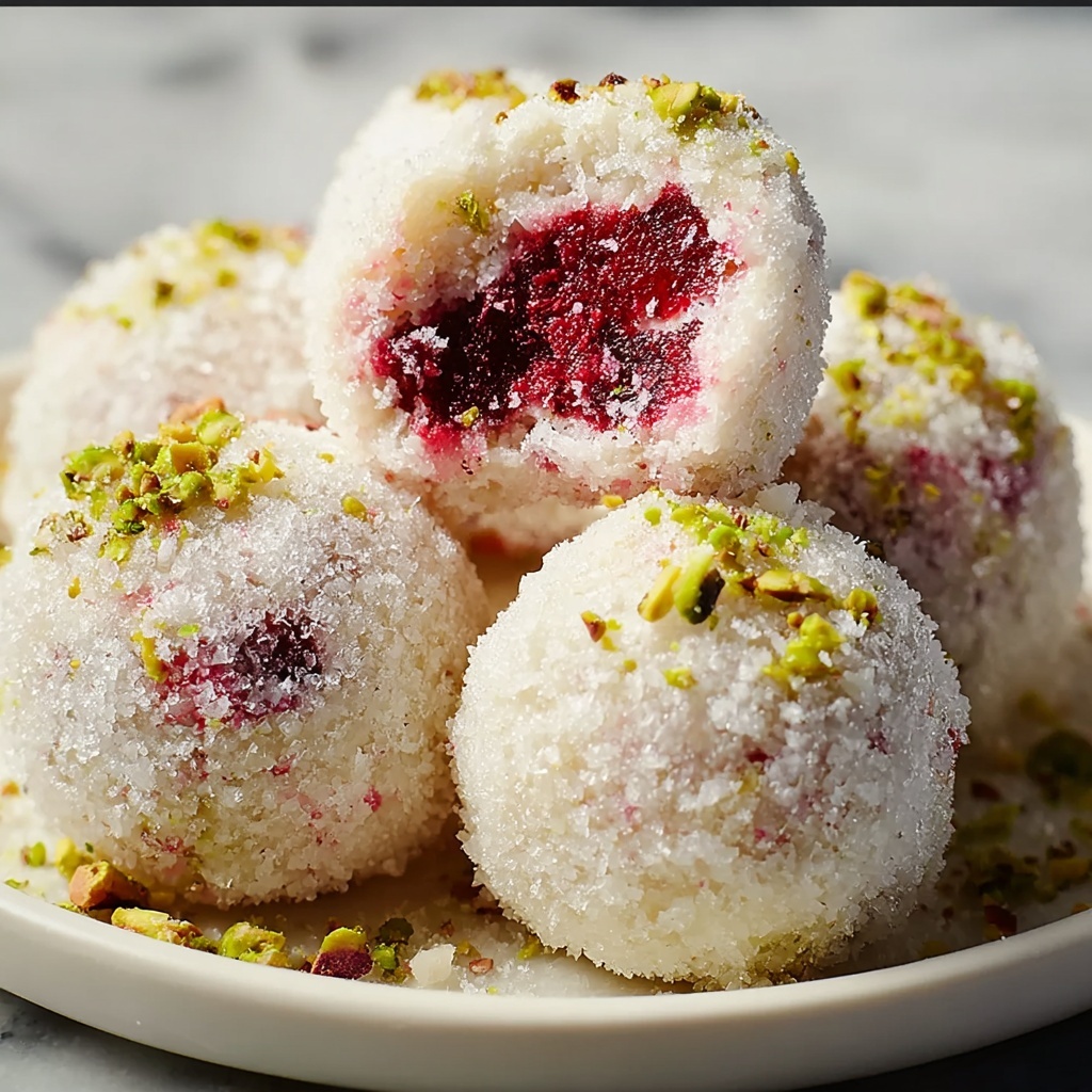 Cherry Pistachio Snowballs Recipe - Recipe Image