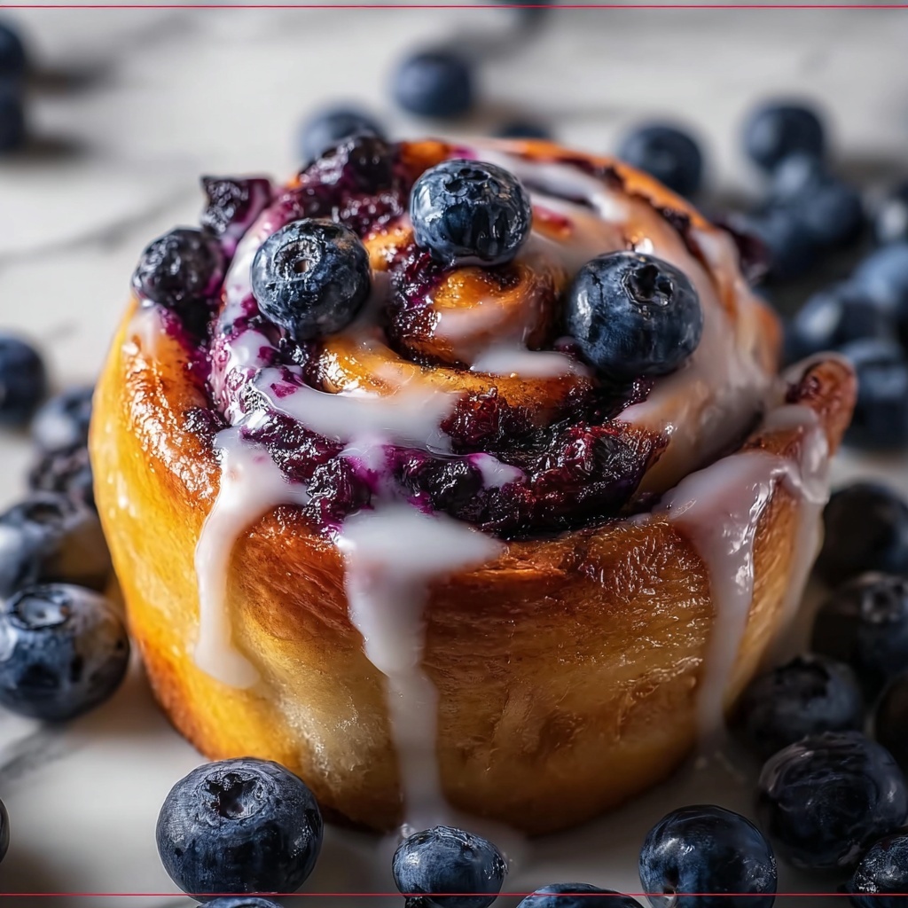 Homemade Blueberry Cinnamon Sweet Rolls Recipe - Recipe Image