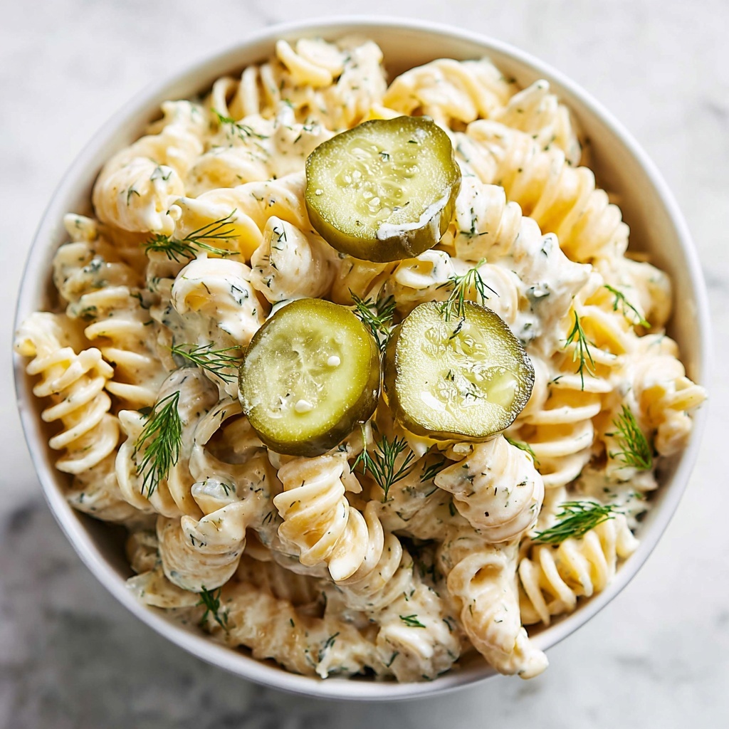 Dill Pickle Pasta Salad Recipe - Recipe Image