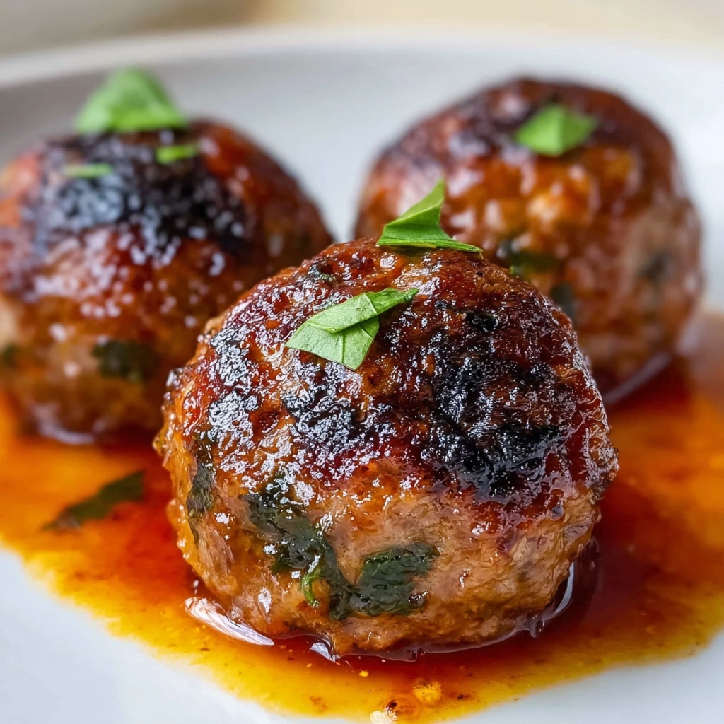 Honey Barbeque Chicken Meatballs Recipe - Recipe Image