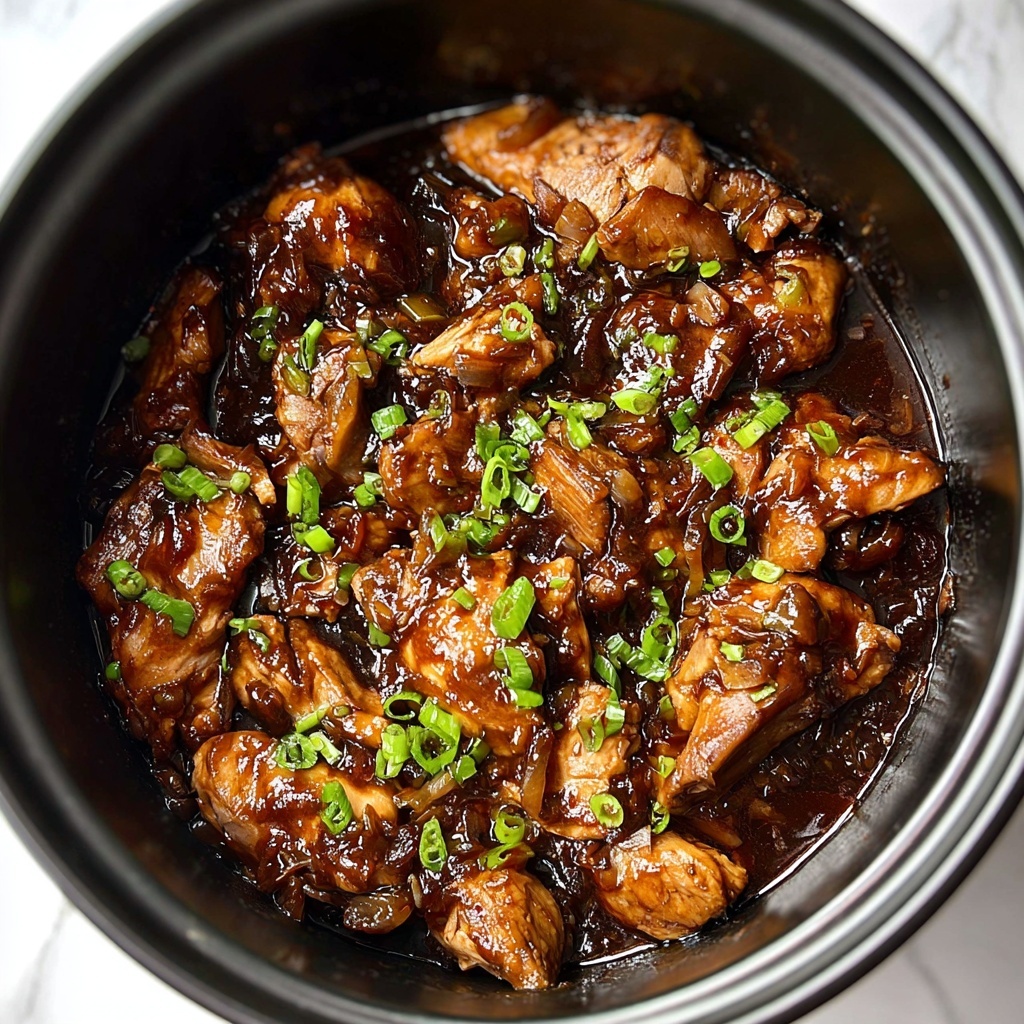 Slow Cooker Honey Garlic Chicken Recipe - Recipe Image