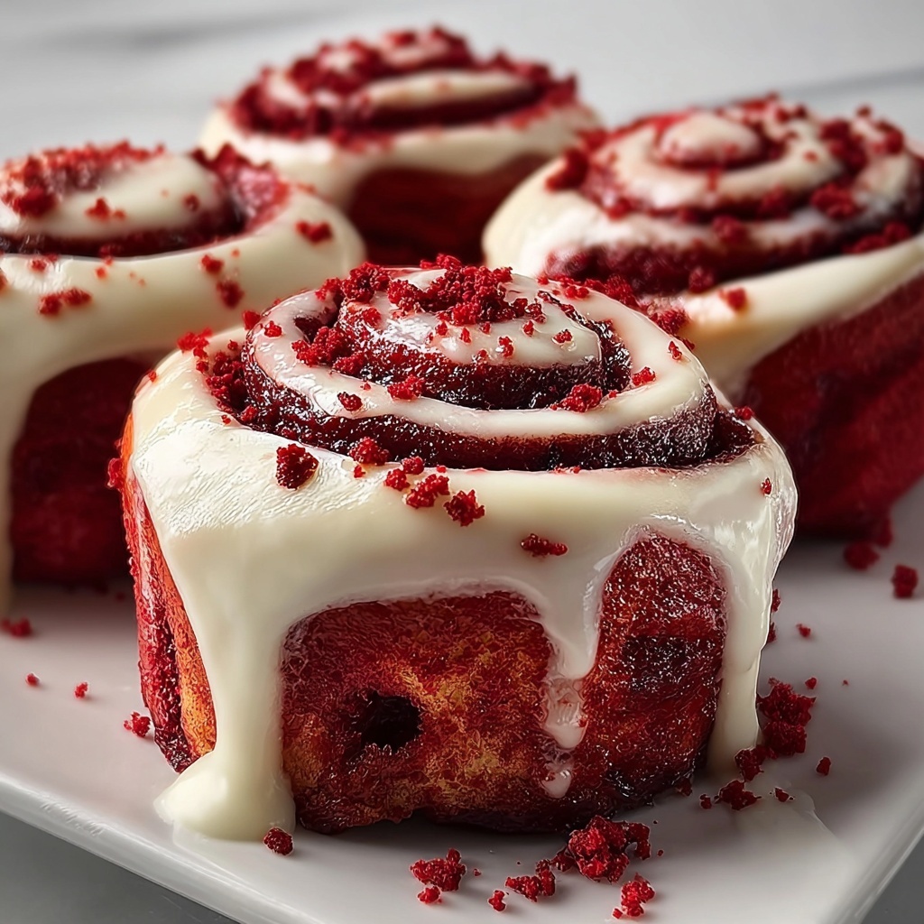 Red Velvet Cinnamon Rolls: The Ultimate Guide to Baking Perfection Recipe - Recipe Image