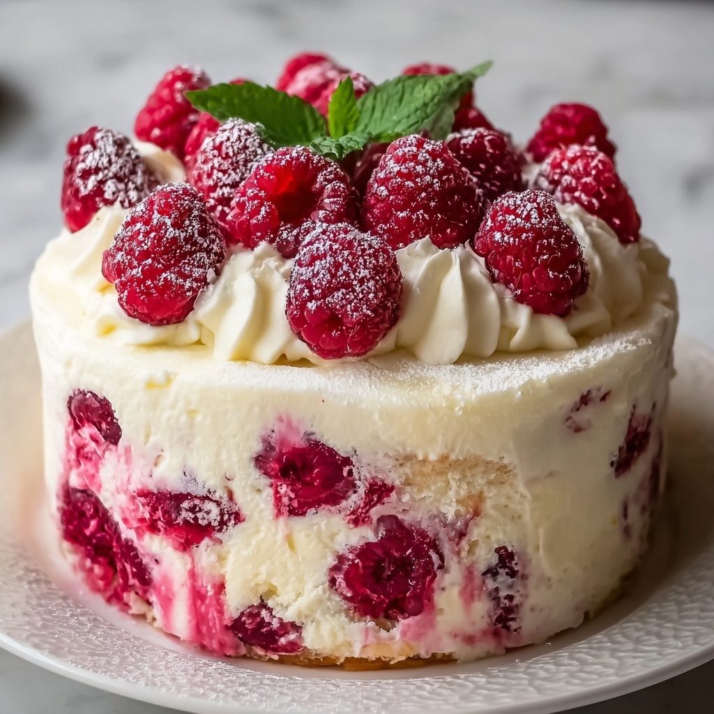 Irresistible Raspberry Ripple Ice Cream Cake Recipe - Recipe Image
