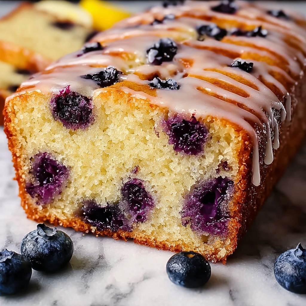 Blueberry Vanilla Bread with Lemon Glaze Recipe - Recipe Image