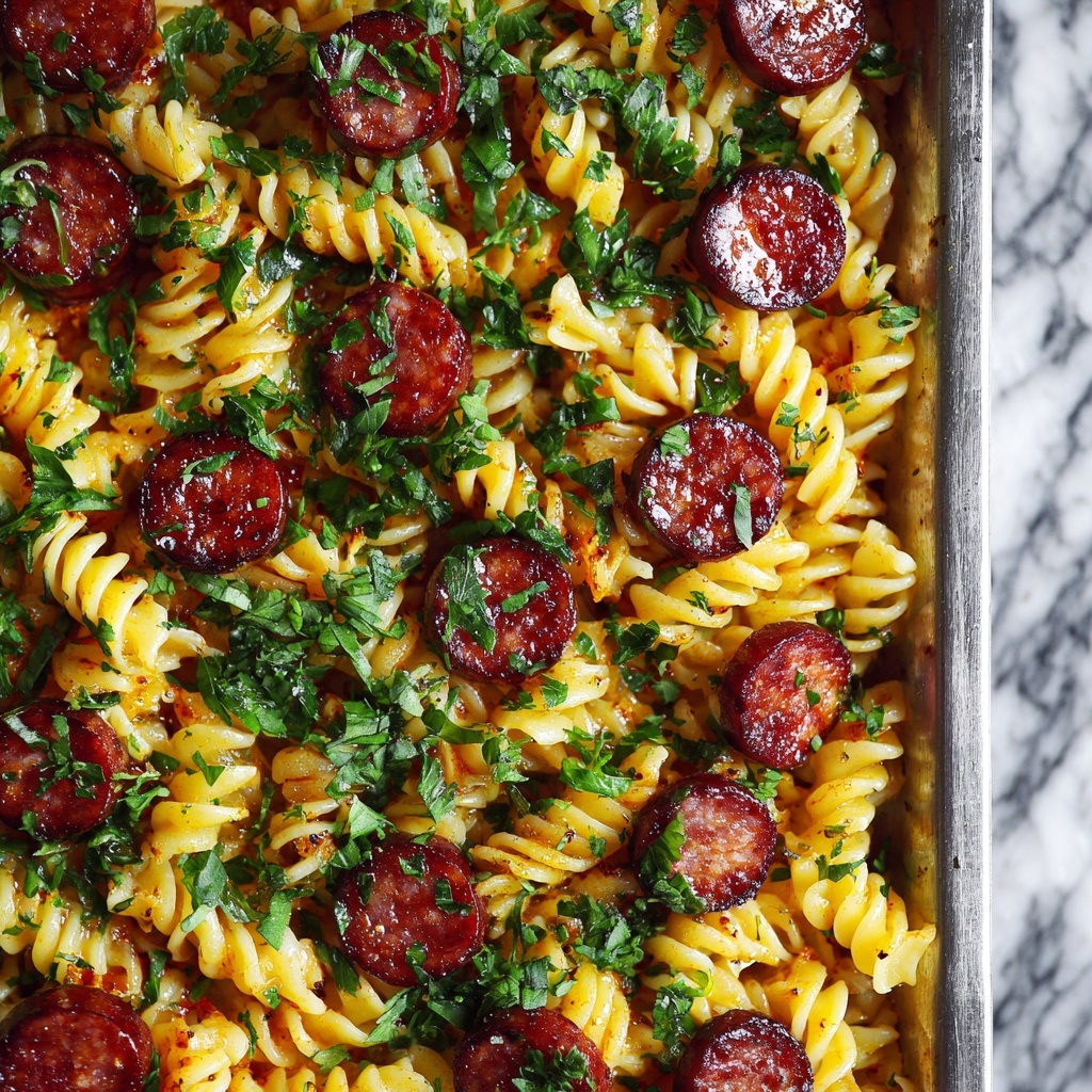 One Pot Kielbasa Pasta Recipe - Recipe Image