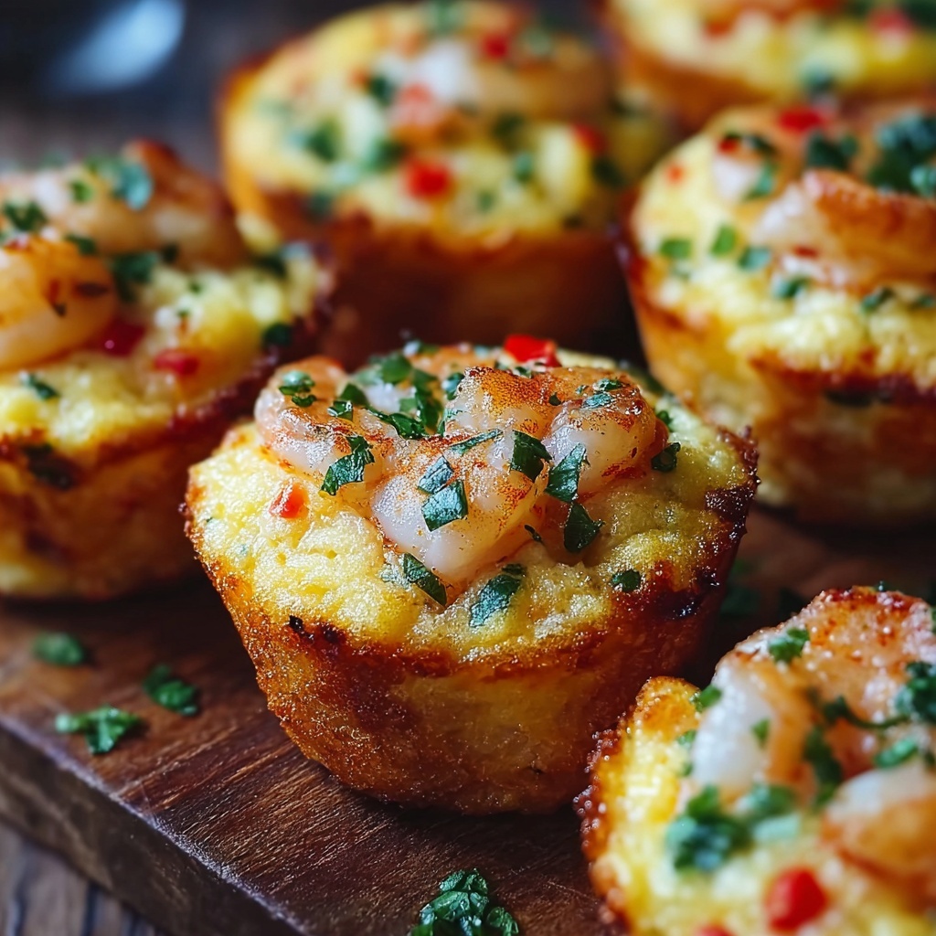 Mini Deviled Crab Cornbread Muffins Recipe - Recipe Image
