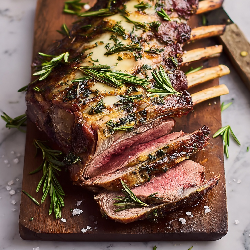 Roast Rack of Lamb with Rosemary Recipe - Recipe Image