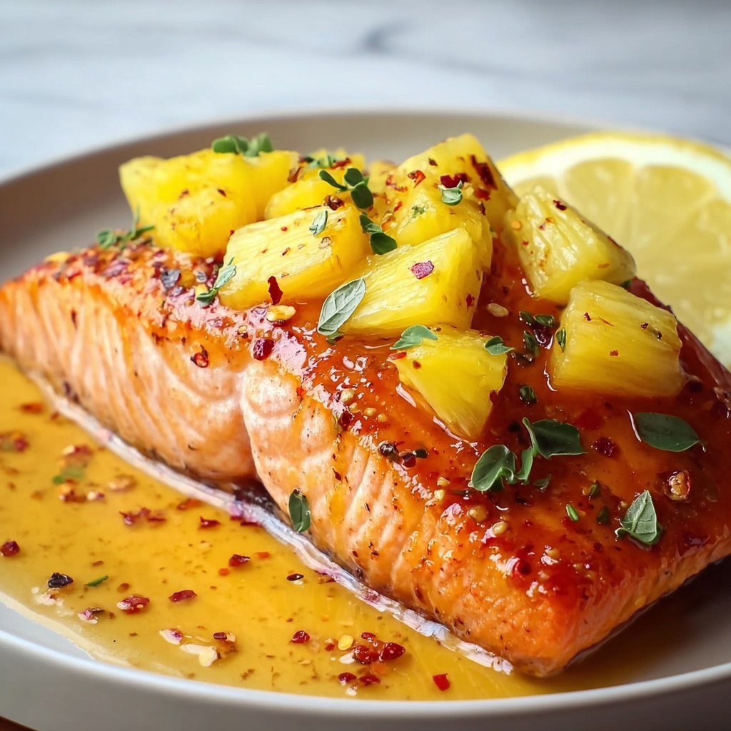 Honey Pineapple Salmon Recipe - Recipe Image