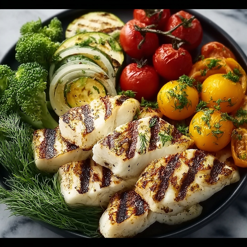 Grilled Fish & Veggie Plate Recipe - Recipe Image