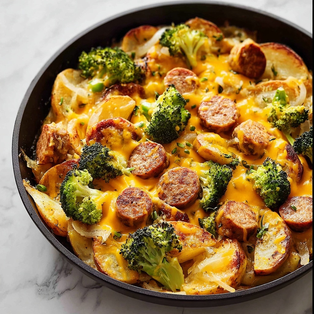 Sausage Potato Broccoli Skillet Recipe - Recipe Image