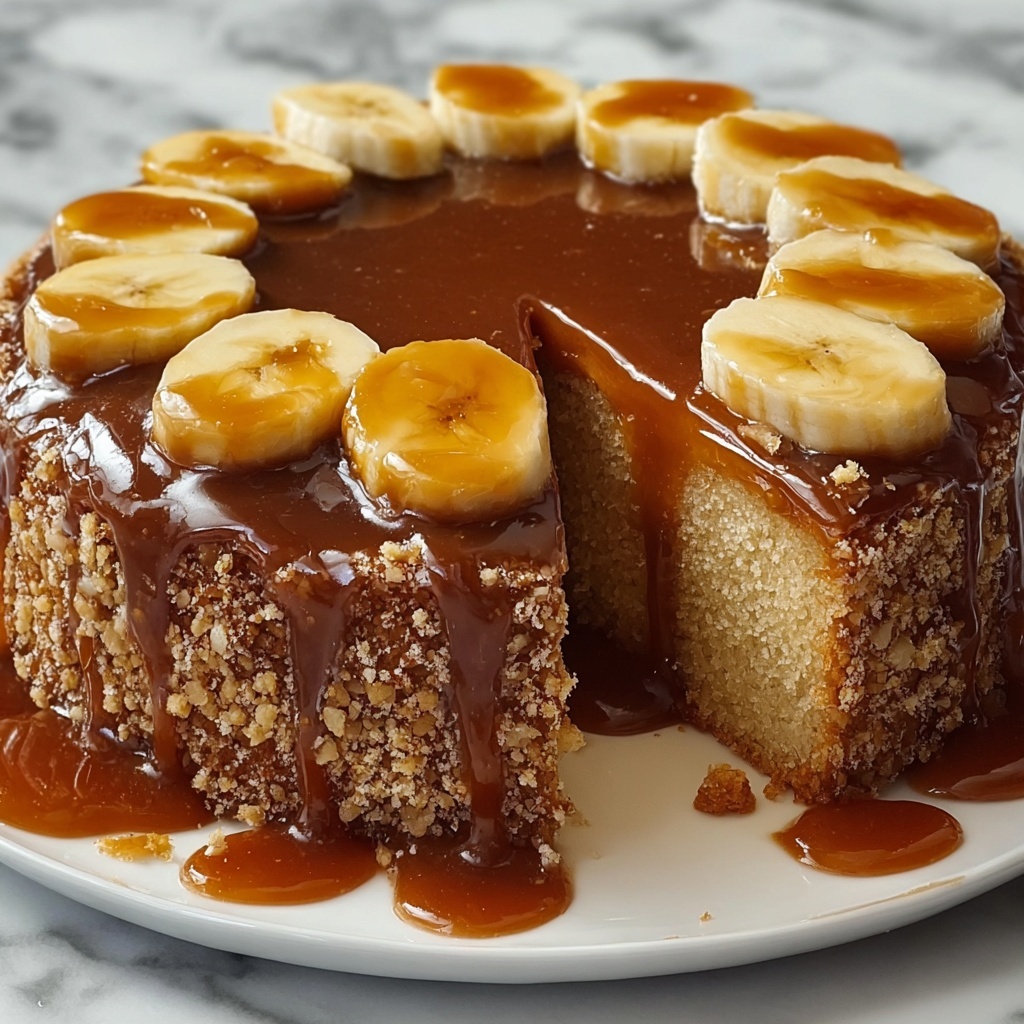 Banana Caramel Cake Recipe - Recipe Image