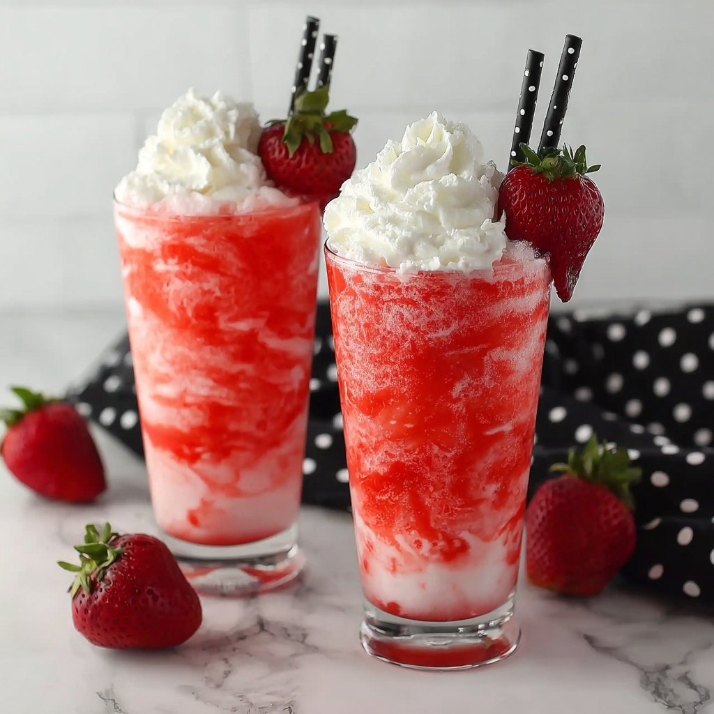 Strawberry Soda with Vanilla Coffee Creamer Recipe - Recipe Image