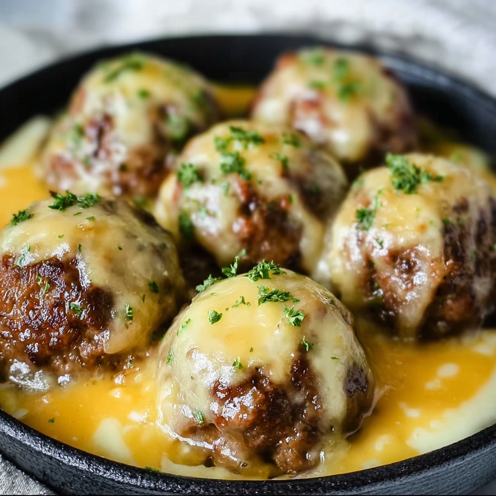 Crock Pot French Onion Meatballs Recipe - Recipe Image