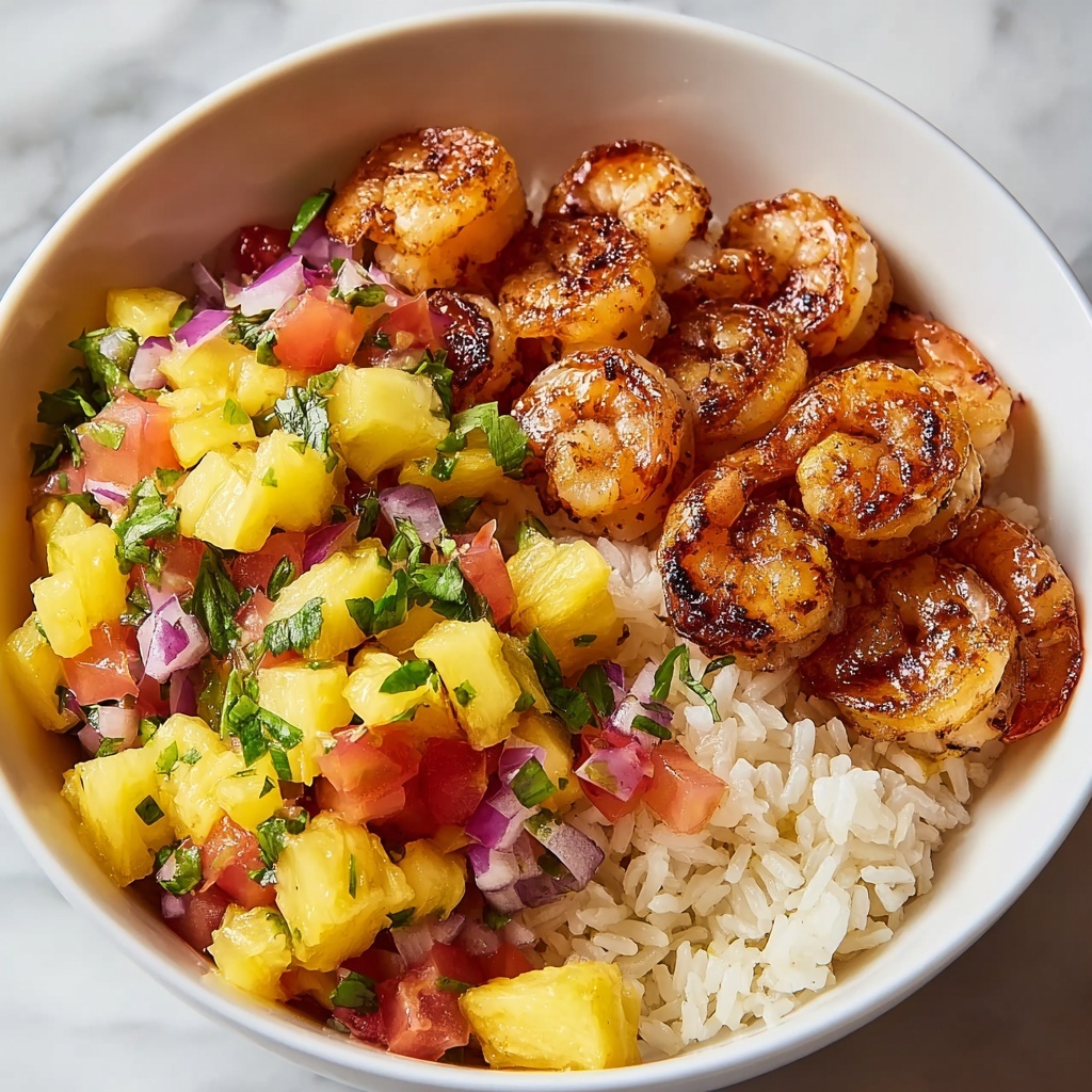 Shrimp & Rice Bowl with Pineapple Salsa Recipe - Recipe Image