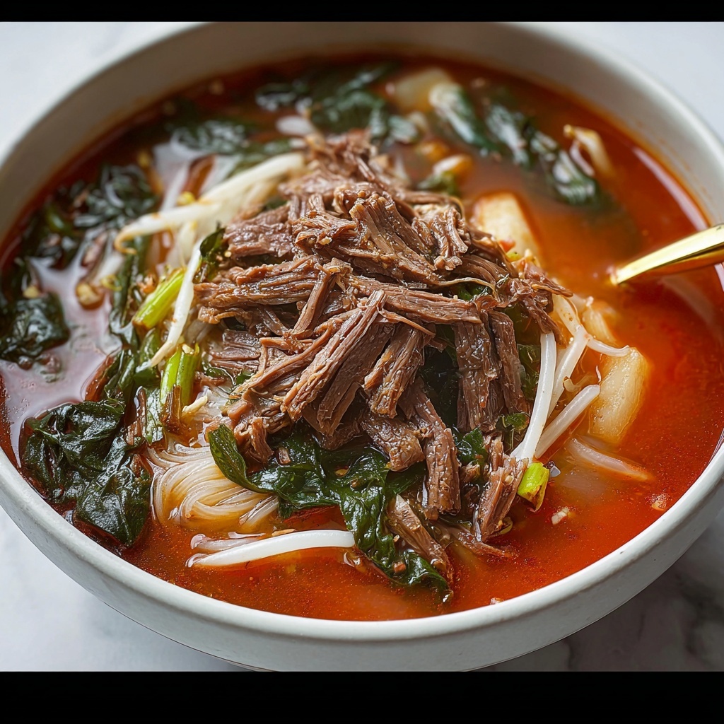 Korean Spicy Beef Vegetable Soup Recipe - Recipe Image