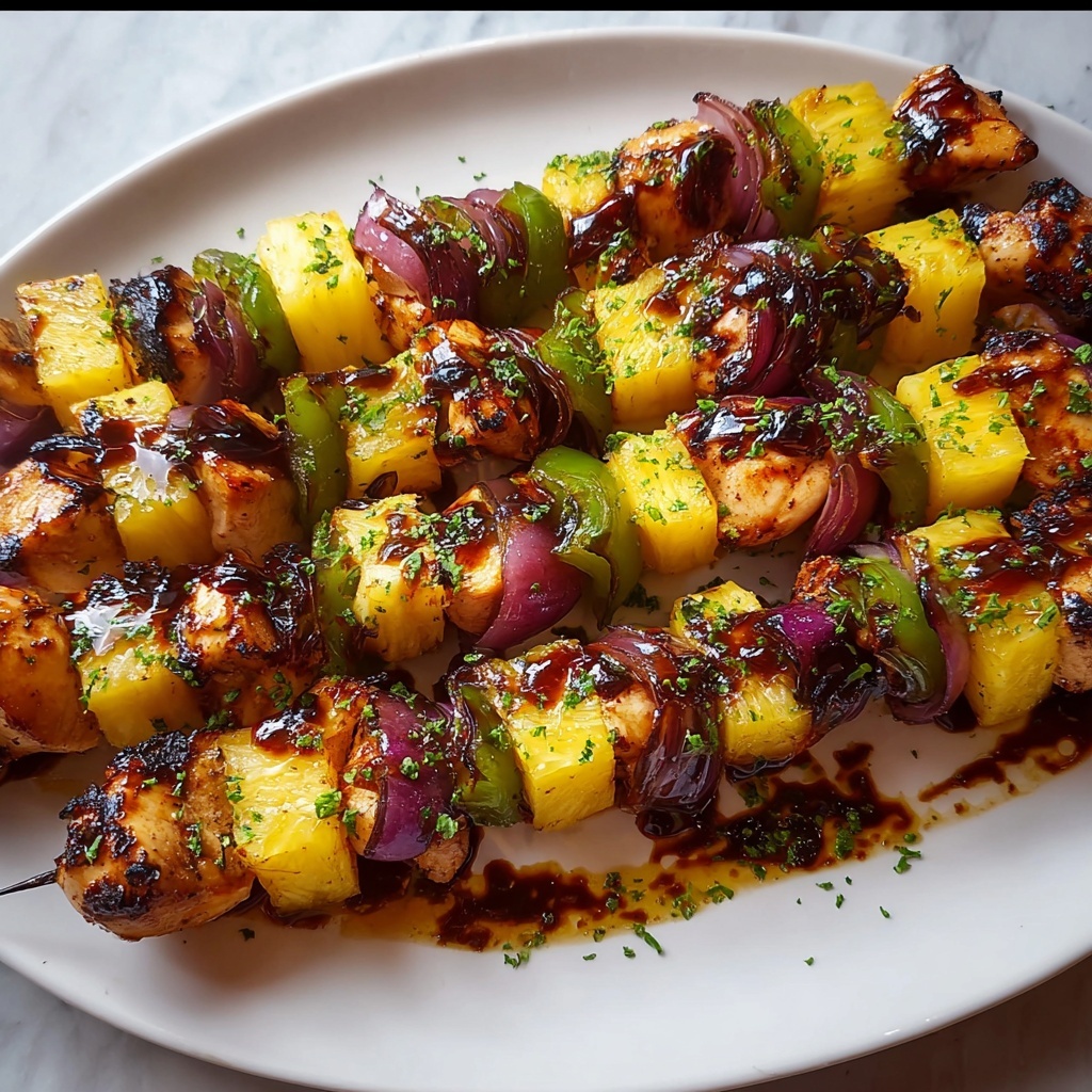 Quick and Tasty Hawaiian Chicken Kebabs Recipe - Recipe Image